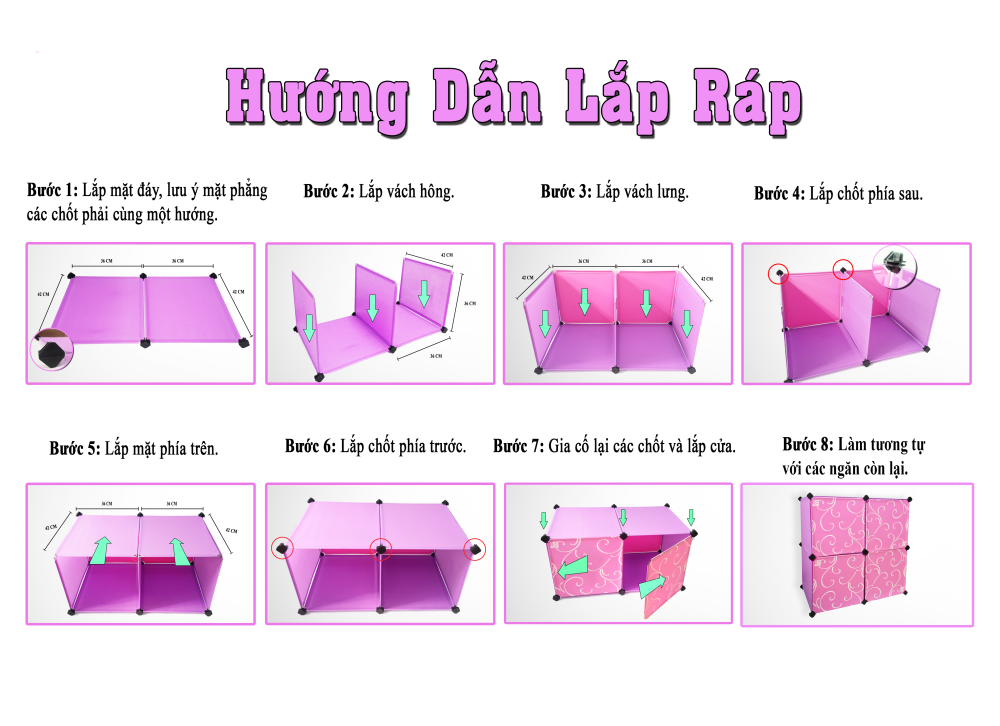 Cách lắp tủ giày bằng nhựa | Nội thất The Five 3
