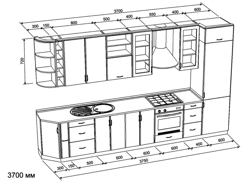 Khám phá kích thước tủ bếp tiêu chuẩn tại Việt Nam 1