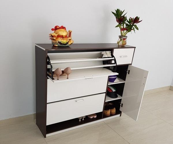 Mẫu tủ đựng giày dép bằng nhựa | Nội thất The Five 4