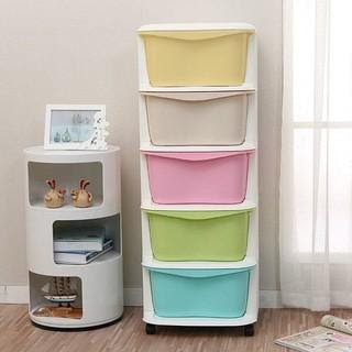 Tủ nhựa 5 tầng có bánh xe ngăn kéo tiện lợi