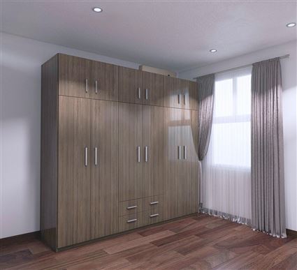 Mẫu tủ áo cao kịch trần siêu to khổng lồ 5
