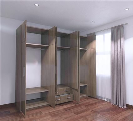 Mẫu tủ áo cao kịch trần siêu to khổng lồ 9