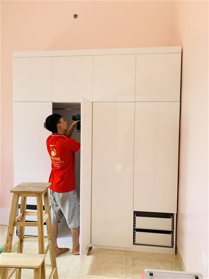 Tủ áo 4 cánh Ecoplast mẫu 2 0